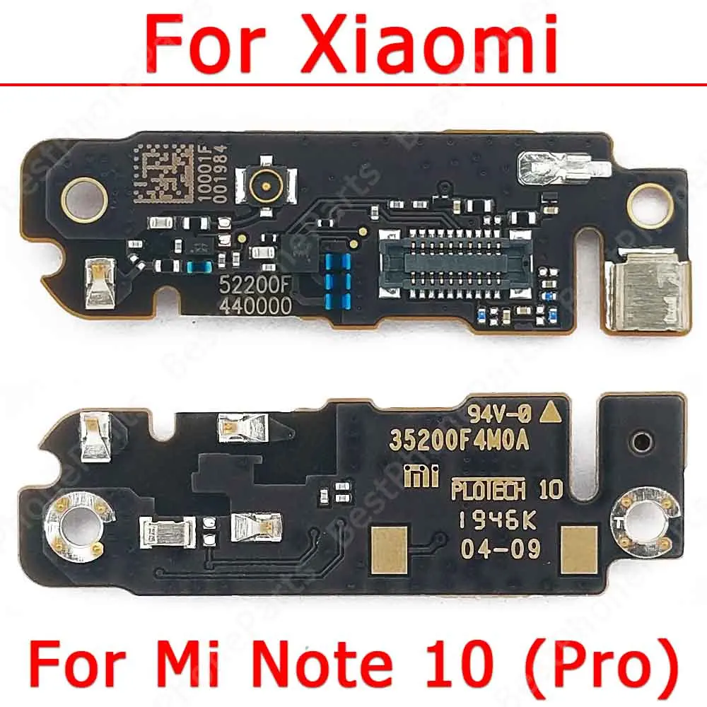 Mikrofon płyta modułu dla Xiaomi Mi Note 10 Pro antena Connect Connect Signal Board części zamienne