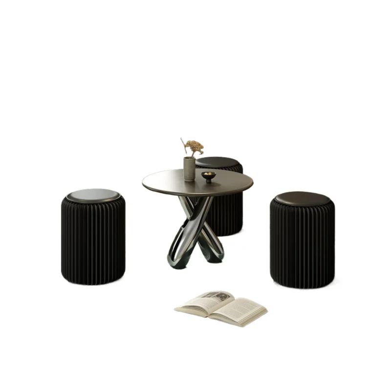 Folding paper stool, organ stool, makeup, dressing, portable stackable shoe change stool, living room home multi-functional