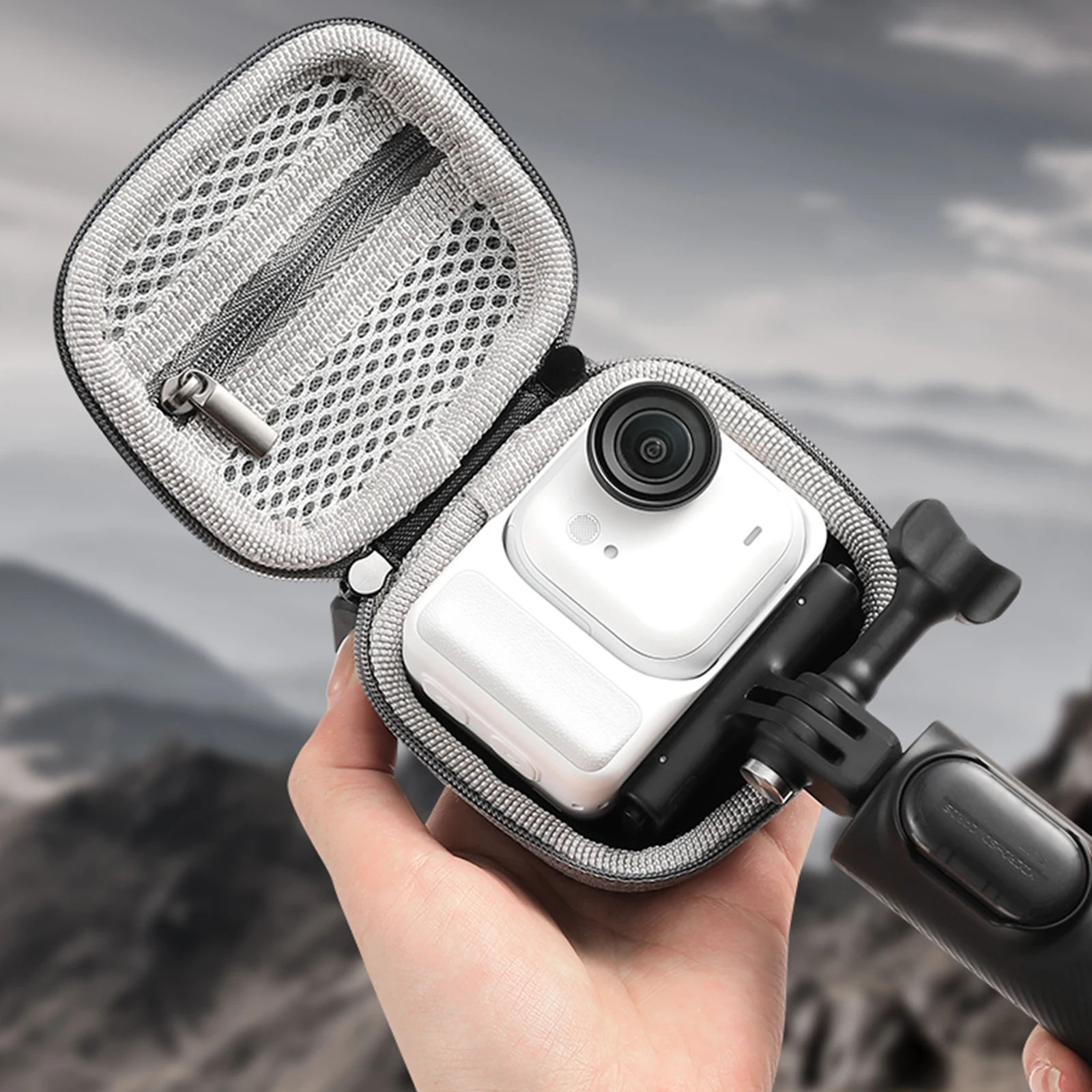 حقيبة حمل، حقيبة تخزين، صندوق حماية مقاوم للغبار لملحقات كاميرا Insta360 Go Ultra