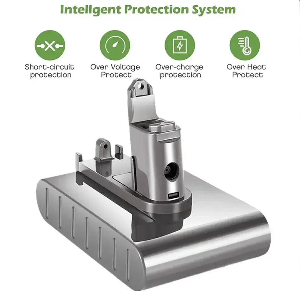 22.2v4.8/6.8/7.8/9.8ah ( egyetlen illeszkedő típusa B ) li-ion Légür Üteg számára dyson DC35, DC45 DC31, DC34, DC44, DC31 anima