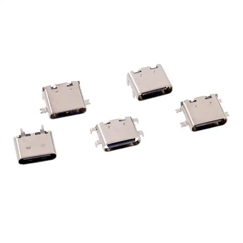5 Stück Typ-C Buchsenadapter USB 16P 4-Pin-Schnittstelle Schnellladung 3.1 – Detail 1