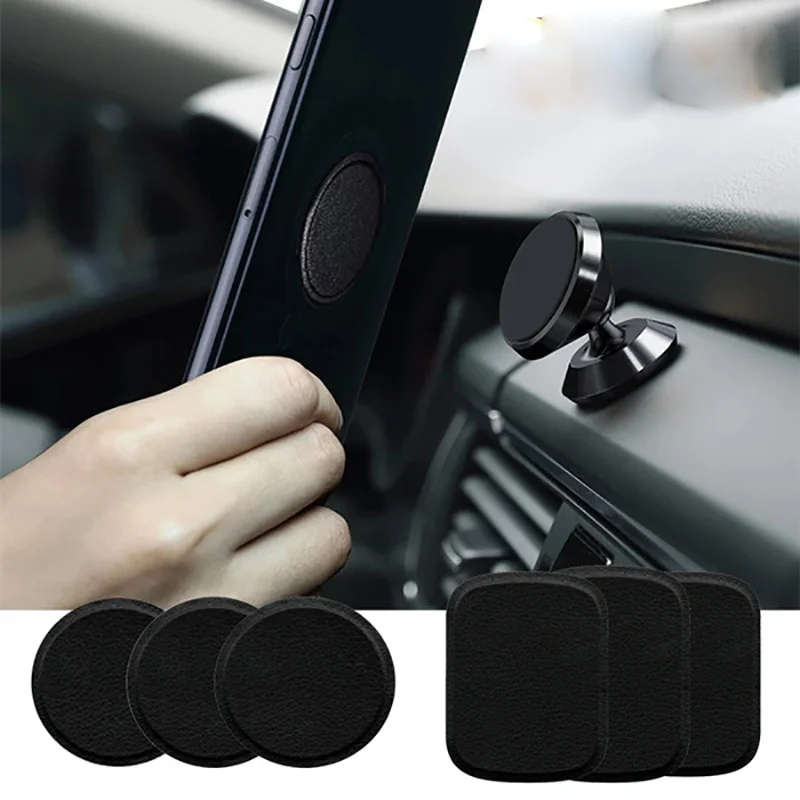 Magnetic Disk For Car Phone Holder Magnet Metal Plate & Leather Iron Sheets For Magnetic Air Vent Mount Car Holder Stand