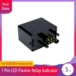 7 Pin LED Flasher Relay Indicator for Suzuki GSXR GSX 600 750 VL VZ 800 GS SV 1000 S(CA199) for SUZUKI motorcycles