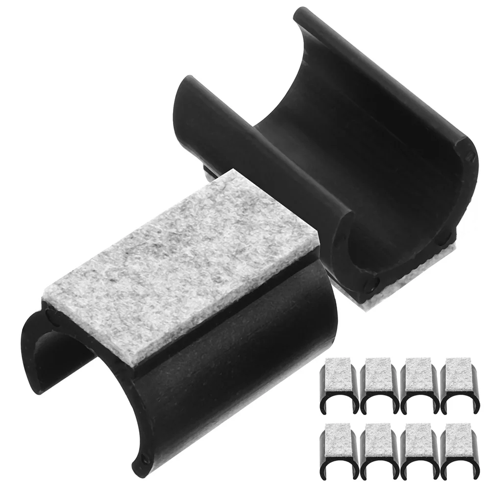 10 Uds. Almohadillas de fieltro en forma de U para pies, tope de punta para silla, tapas rectangulares para puntas de piernas, almohadillas para muebles para patas de sillas