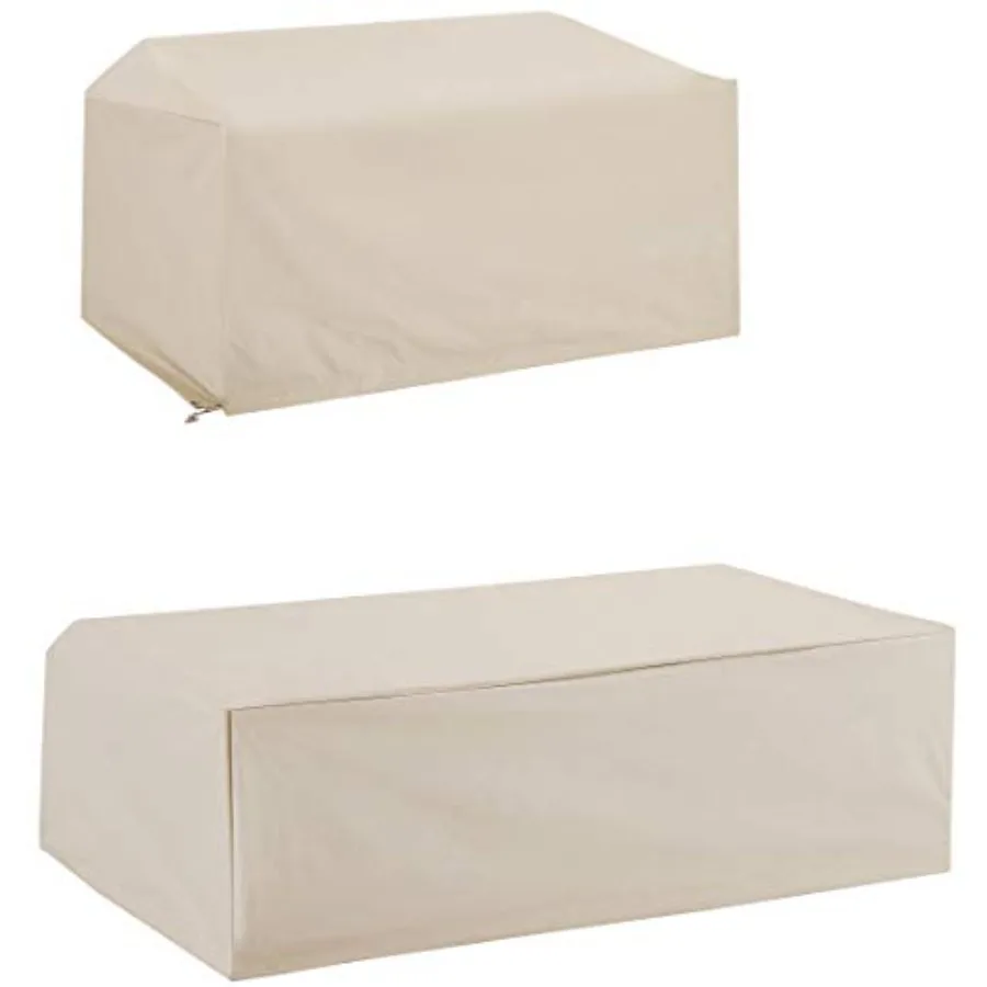 

Patio Furniture Covers, Waterproof 2-Piece Cover Set for Outdoor Coffee Table, Loveseat