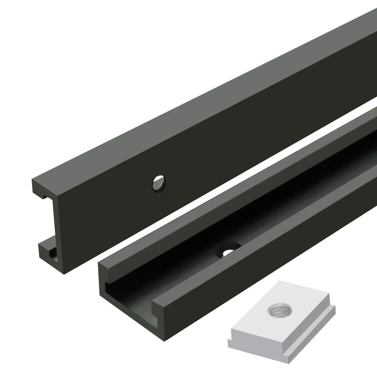 2pc 300-800mm T30 T-track Slot Miter Track Jig Alat Pertukangan Kayu DIY Miter Gauge Guide Chute untuk Meja Gergaji Router