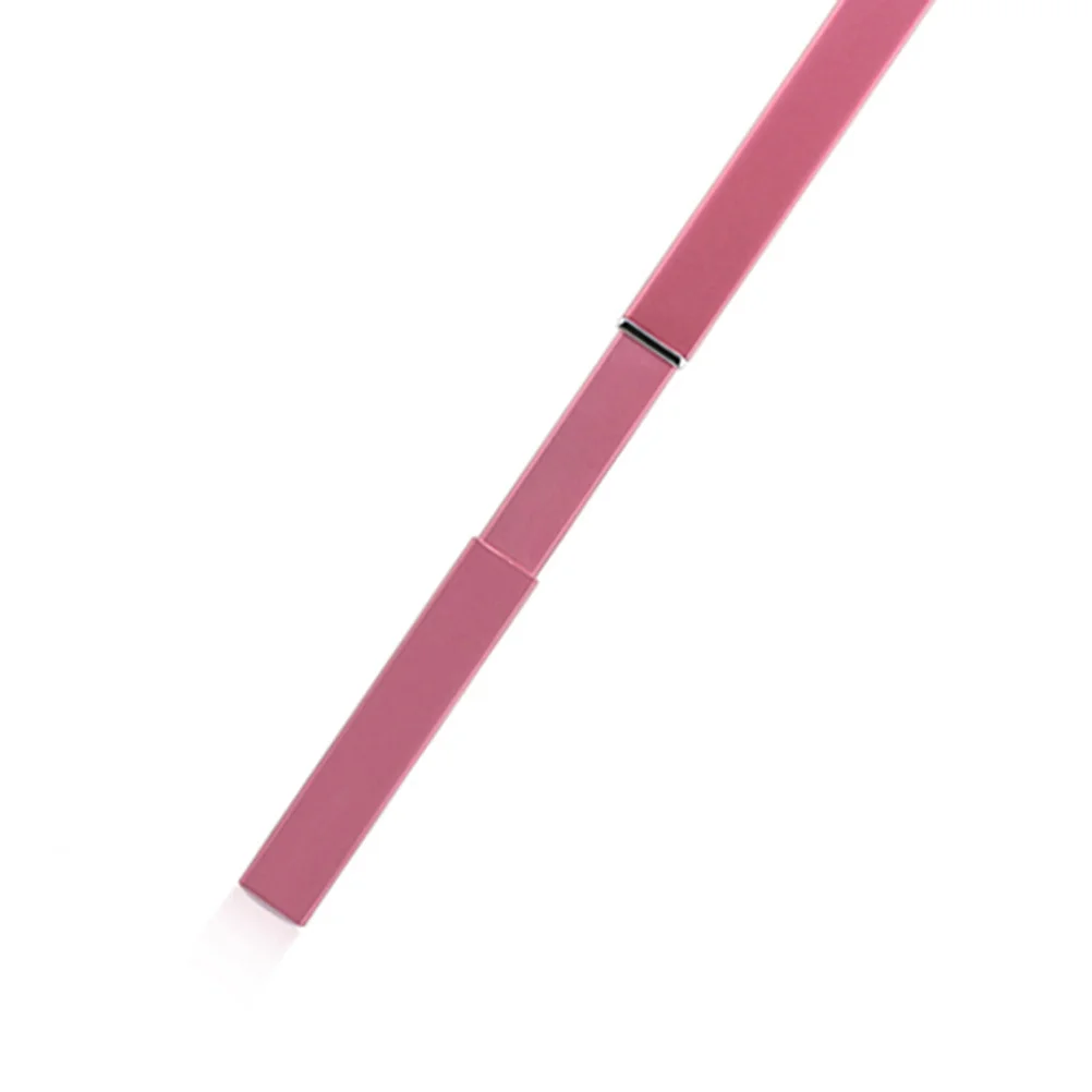 

Pink Retractable Lip Brush with Dense Nylon Bristles Ergonomic Design Portable Makeup Applicator for Lips Professional