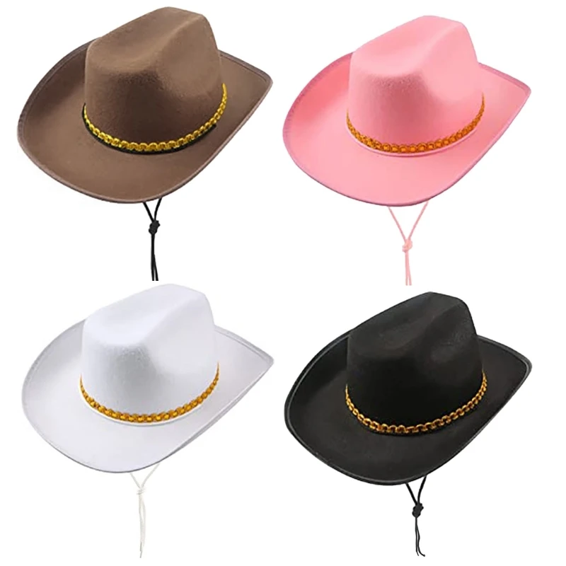 Wide Brim Cowboy Hat Knight Hat for Bachelorette Party Music Festival Versatile for Club Stage Bar Photo Props