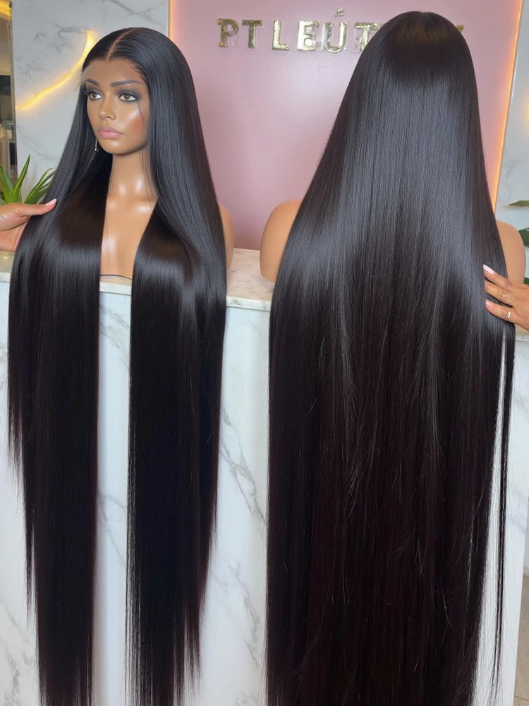 

30 40-дюймовый прямой парик из натуральных волос, парики спереди, бразильский прямой парик из натуральных волос 13X6 HD, кружевной фронтальный парик из человеческих волос для женщин