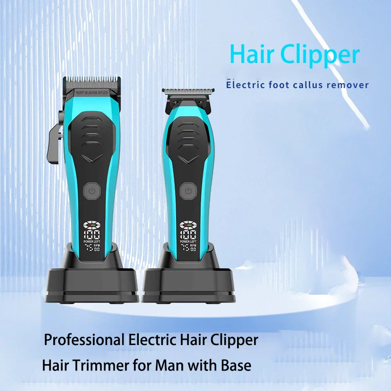Jason recommends hot selling hair salon hairdressers to use professional electric clippers digital display  hair clipper sets