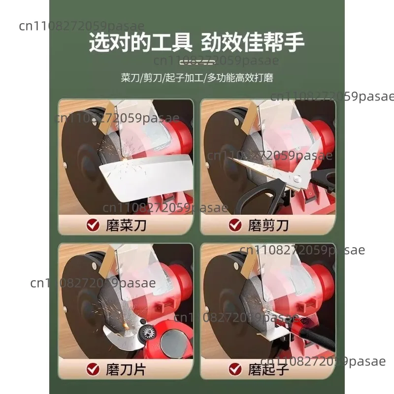 

Benchtop Grinder Compact Electric Knife Sharpener Industrial-Grade Polisher Mini Home Use