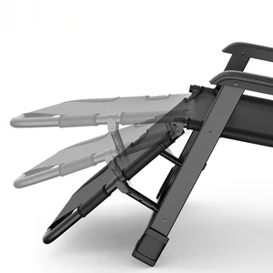 Klappernde Liegestuhl mit Kissen, Sonnenstuhl für Erwachsene, Beach Yard Pool Terrasse, Campingstühle im Freien im Freien 6 Hauptverkäufe Sonnenblume Falten - №3