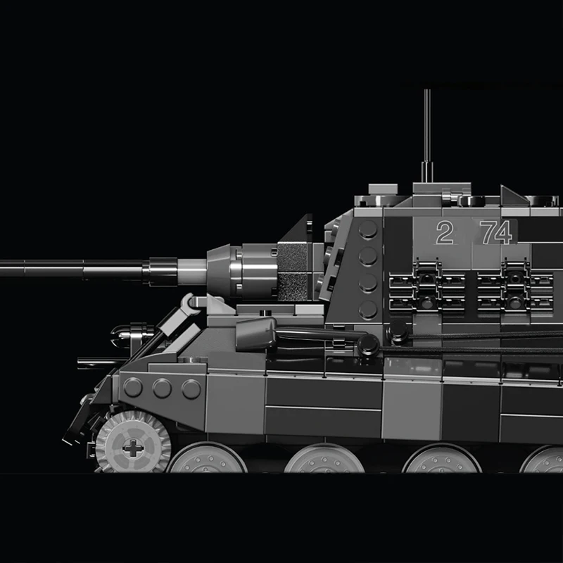 Модель тяжелого истребителя танков QWERT, конструктор MOC, военная техника, модульные технологичные подарки, праздничный набор для сборки, детские игрушки