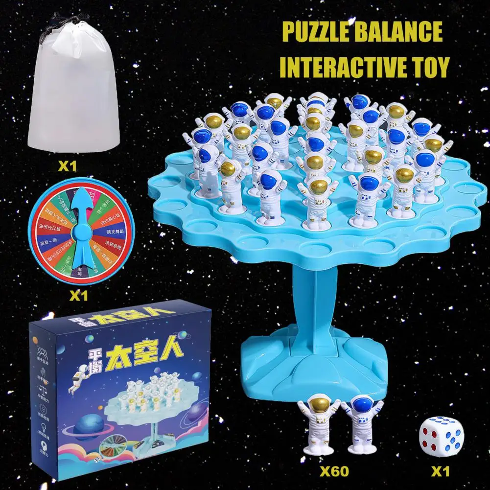 Juego de mesa de astronauta de equilibrio, juego de mesa de equilibrio de astronauta para niños pequeños, juguete educativo de astronauta para habilidades motoras finas para niños