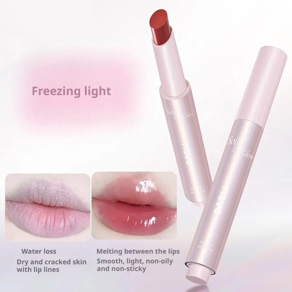 ウォーターグロッシーリップグロスミラー保湿リップグロスプランプリップスティックグリッタープライマー保湿ケアリキッドクリアリップY2Z0