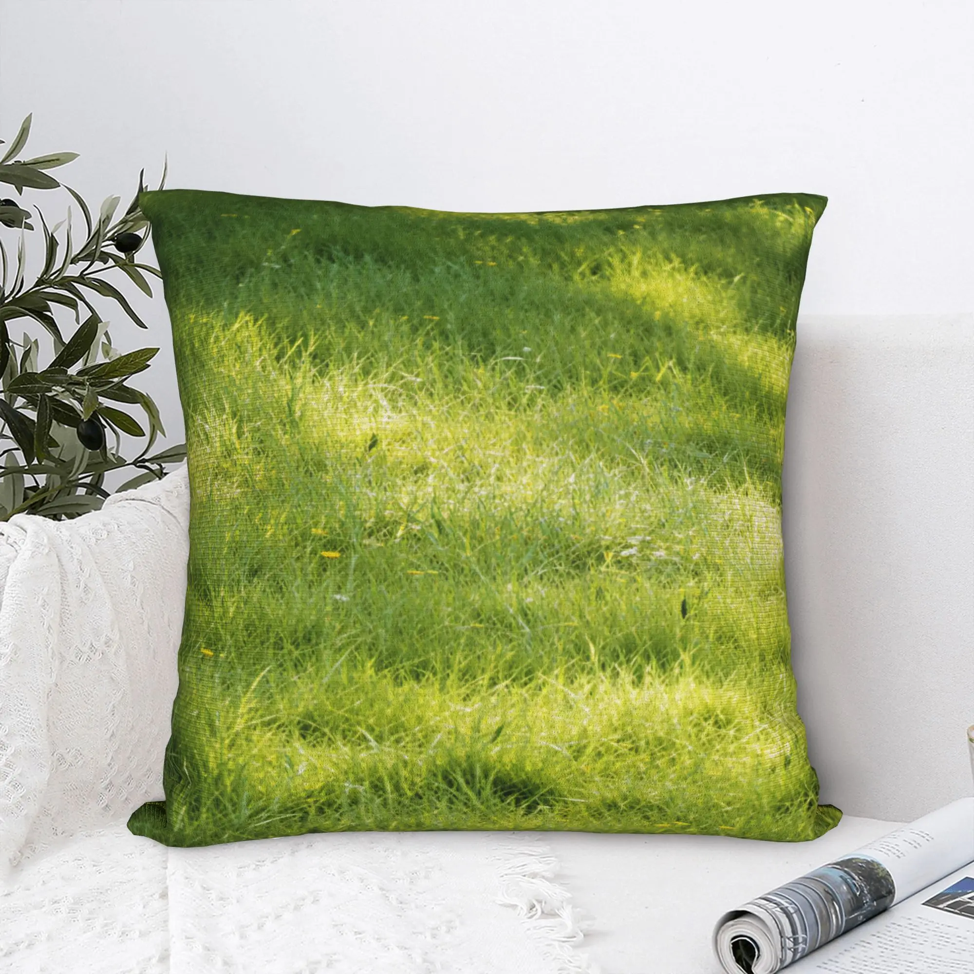 Grass Battlemat  Pillow Case  Custom Pillow Cover For Living Room Sofa Novelty Pillowcases