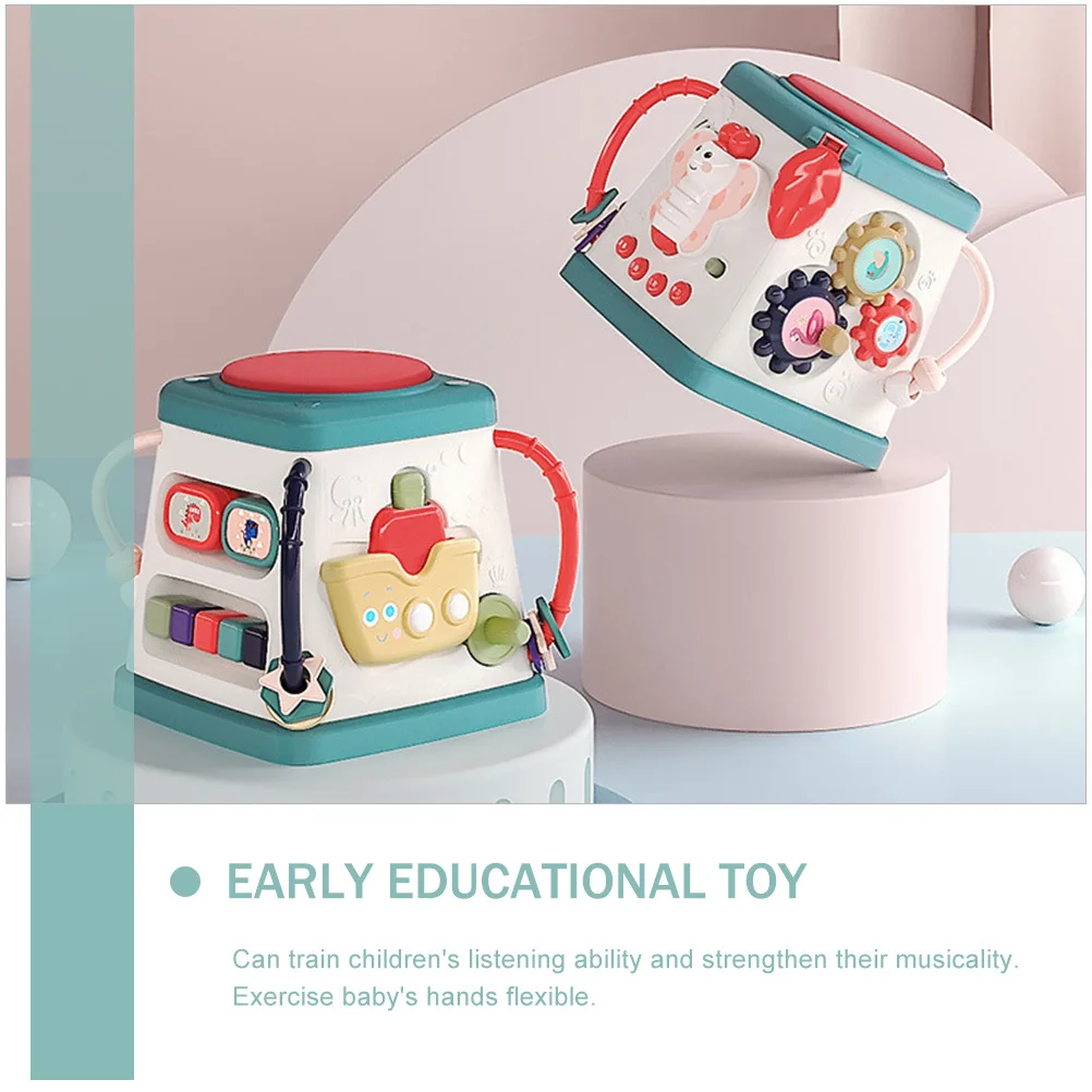 Hand Drum Multifunctional Six-Sided Electronic Drum For Kids Toddler Baby Musical Learning Instrument Educational