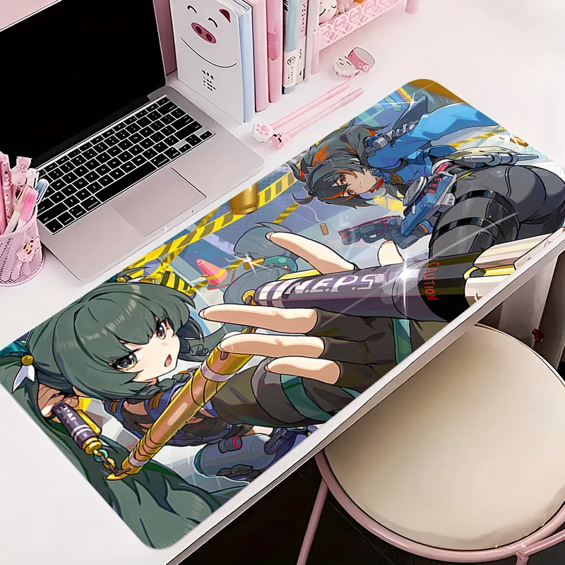 

Mousepad PC Gaming Accessories Computer Cabinet Extended Mat Z-zenless Zone Zero Non-Slip Mouse Pad Keyboard Pad Office Desk Mat