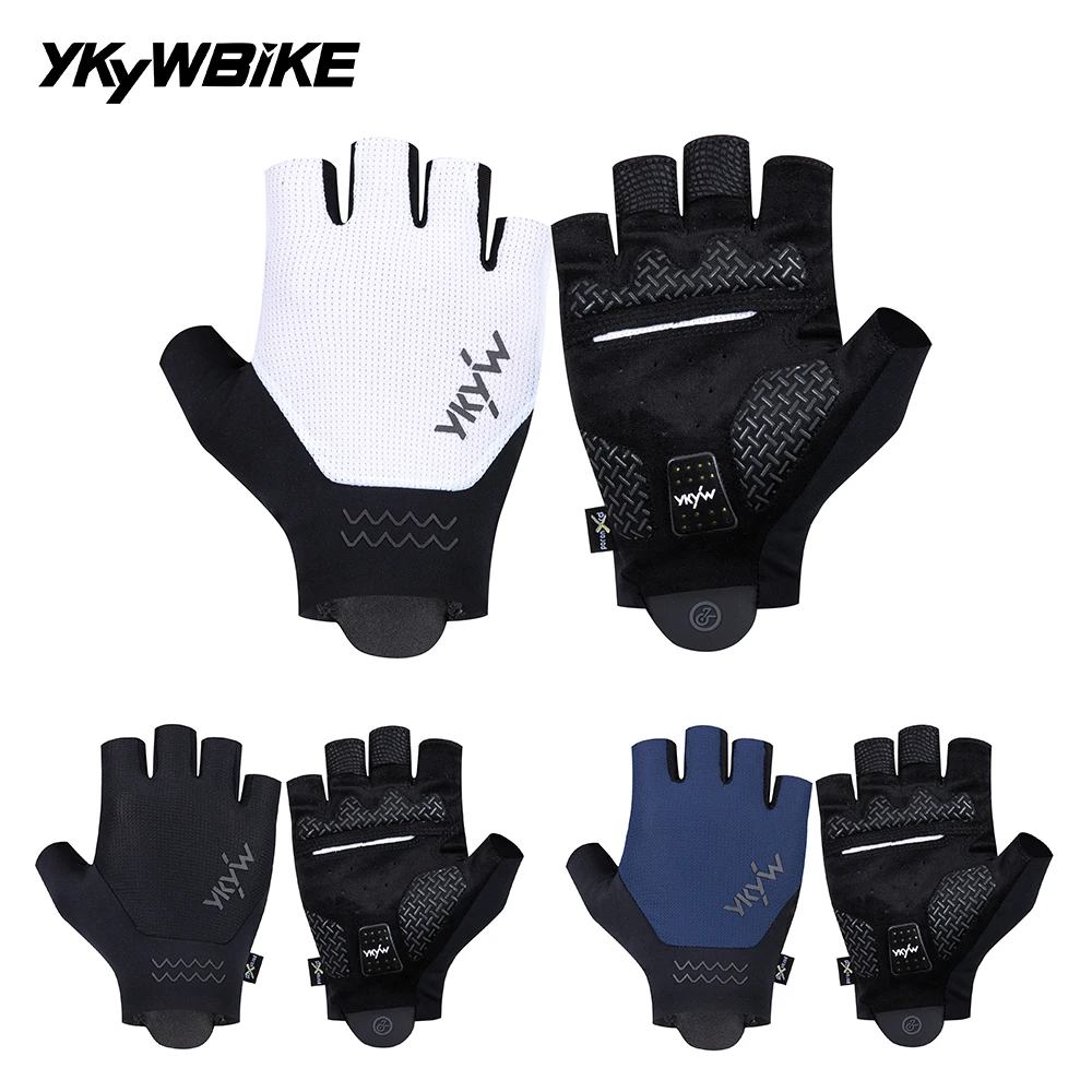 

YKYW Summer Pro Bicycle Gloves Half Finger MTB Men Women Cycling Gloves XRD Padded Anti-Slip Shock-Absorbing Bike Accessories