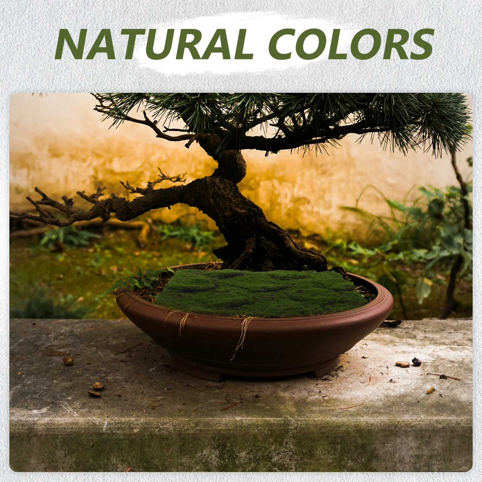 Artificial Moss Mat Carpet Simulation 12x12 Inch Fade Resistant Moss Grass Rug for Balcony Terrace Indoor Decoration Landscape