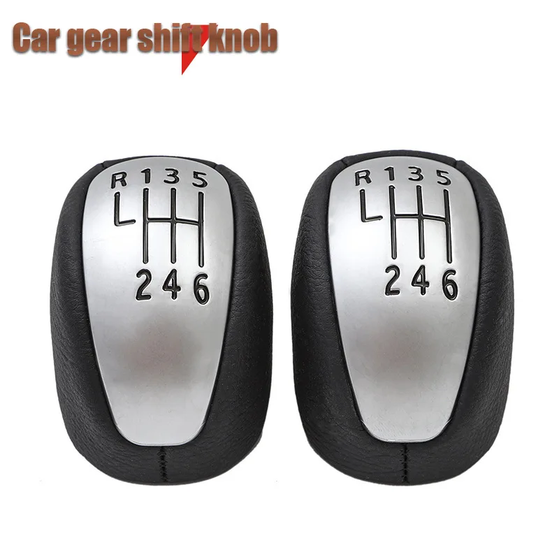 

For Renault Laguna MK3 car gearbox handle shift handball black wrapped leather accessory