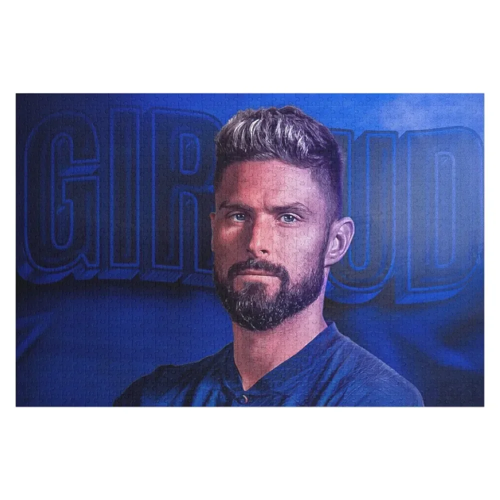 OLIVIER GIROUD NEW CELEBRATION Jigsaw Puzzle Personalized Custom Name Wood Iq Personalized Gift Puzzle