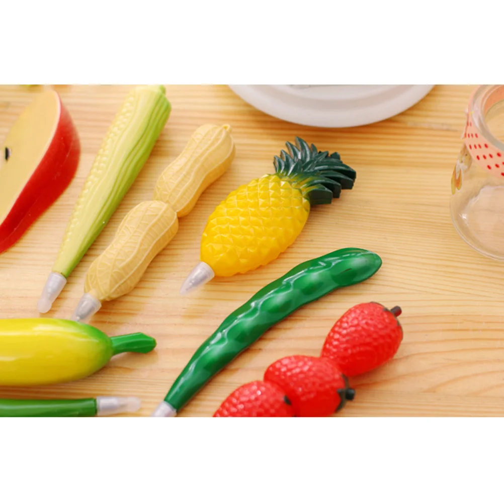 

1Pcs Cartoon Fruit Shape Ballpoint Pen Red Apple Design Smooth Gel Ink Comfortable Grip Ideal for Students Adults Office
