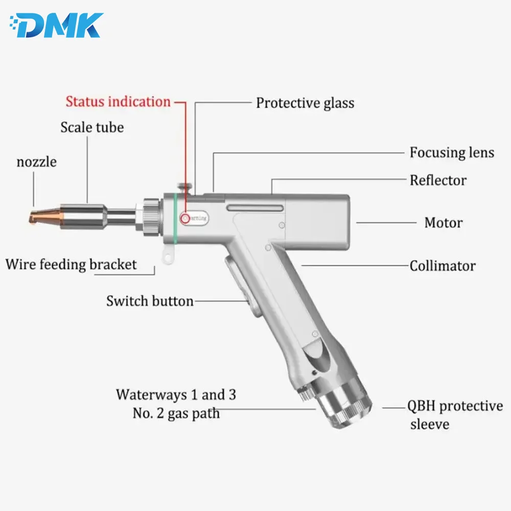 SUP23T SUP23S 4 in 1 Fiber Laser Handheld Welding Head 3000W Single Wobble Lazer Welder Gun for Fiber Laser Welding Machine