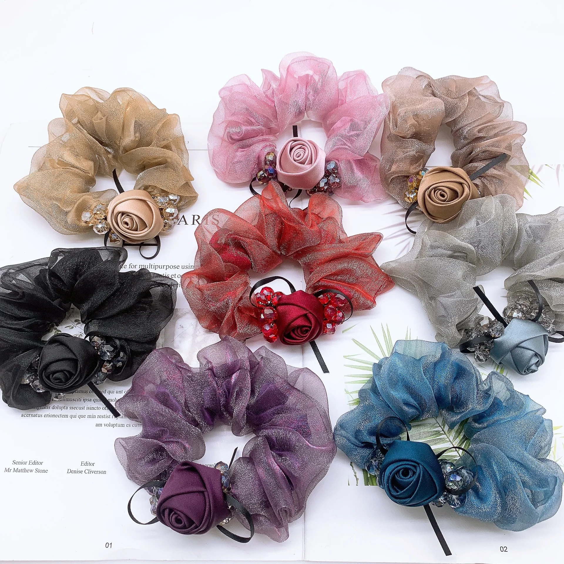 Ikat Rambut Mawar Elegan denga - Travel Accessories Luxury ulasan dan harga