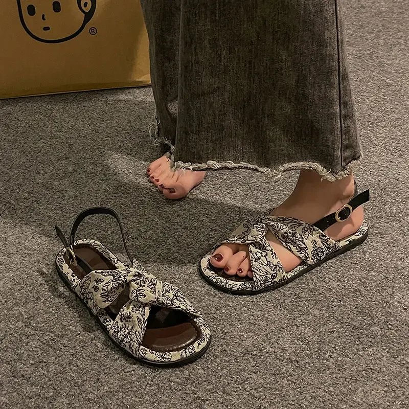 

No Heel Outdoor Women's Sandals On Sale The Best Cheap Liquidation Comfort Anti Slip Hot Footwear Wholesale Casual Ladies Shoes