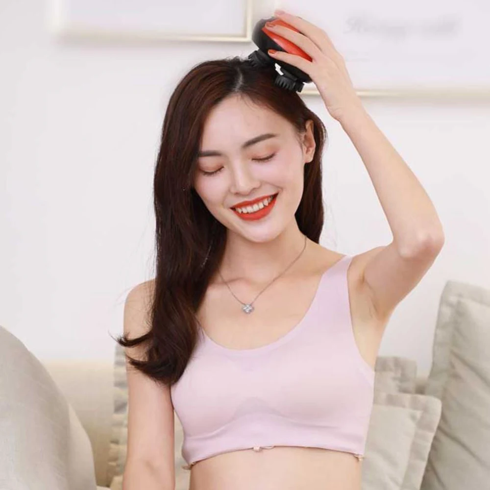 USB Rechargeable Vibrating Rotating Head Massager