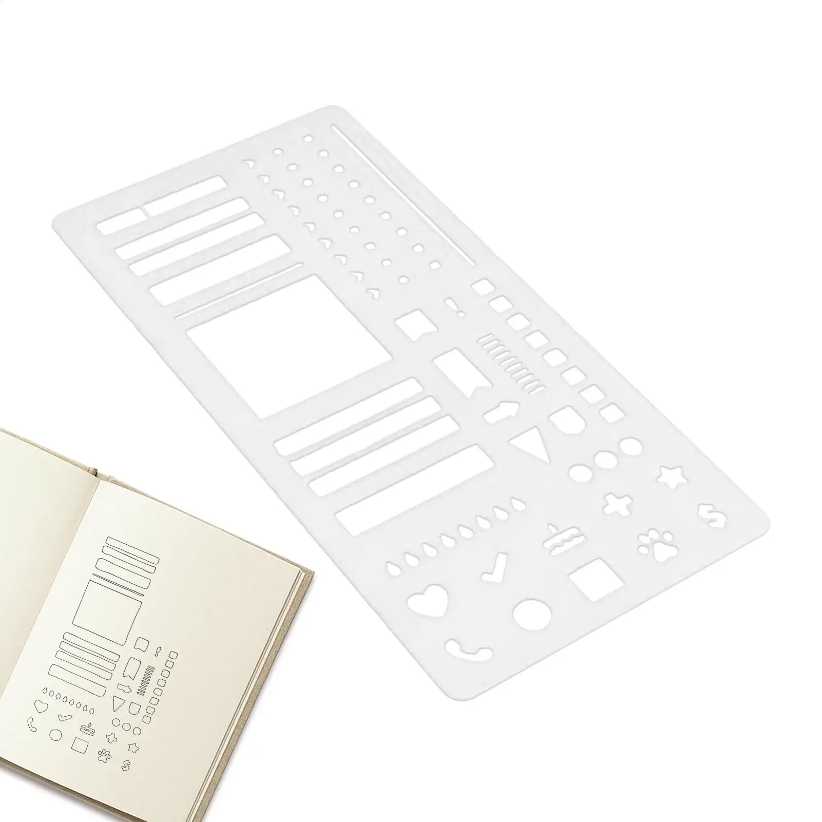 مخطط الإستنسل مخطط الاستنسل مجلة منقط حاكم لافتات قائمة الطوابع حروف المرجعية مذكرات سجل القصاصات الرسم