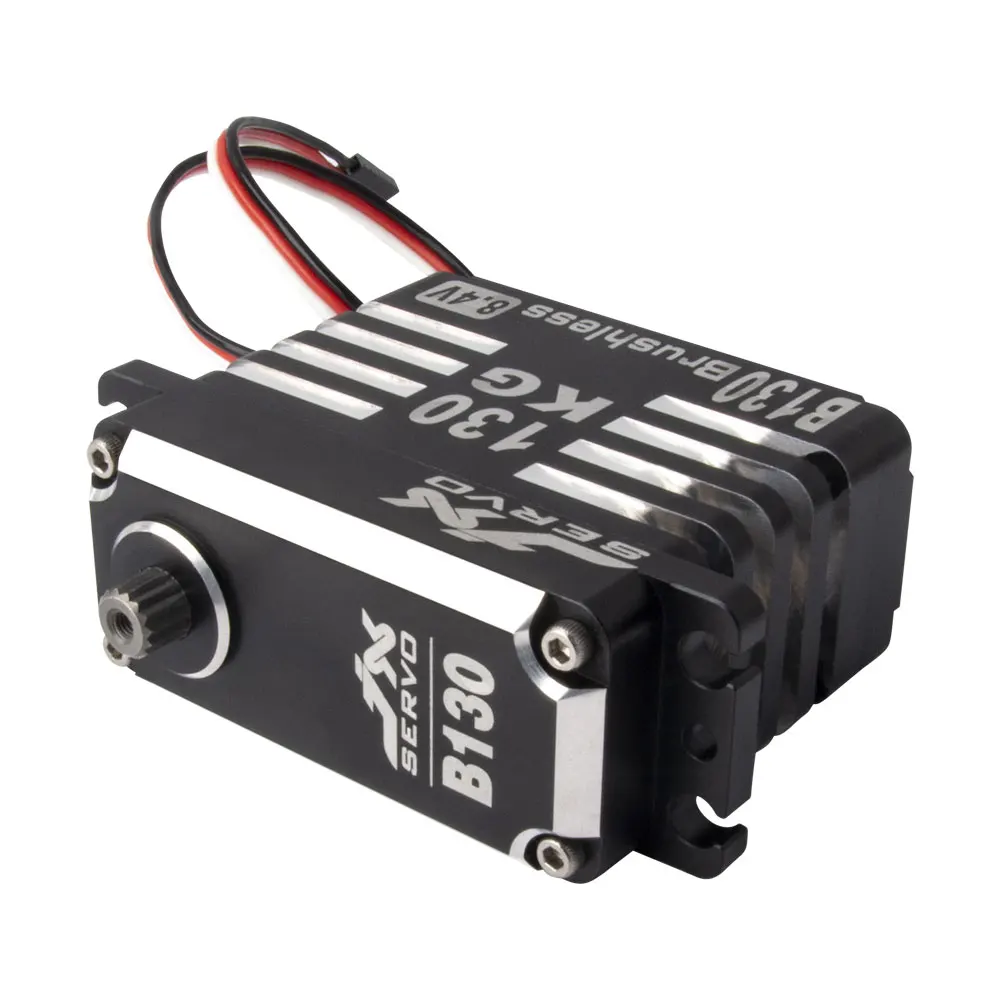 JX B130 130kg Mega Torque Full CNC Metal Gear Standard Digital Brushless Servo for 1/5 RC car Truck Robot Drone