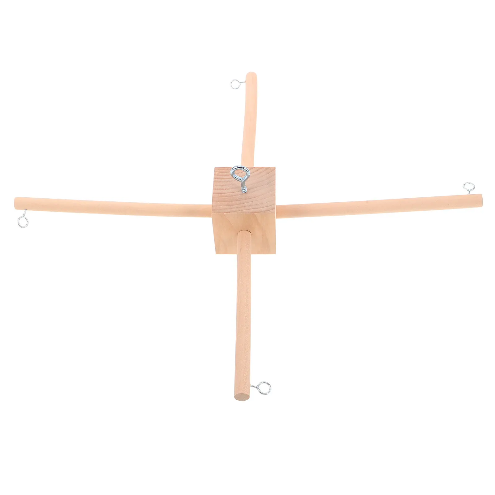 1 set Baby Crib Bed Halloween Christmas New Year Baby Mobile Frame Mobile Hanger Wood Baby Wooden Mobile Frame Nursery