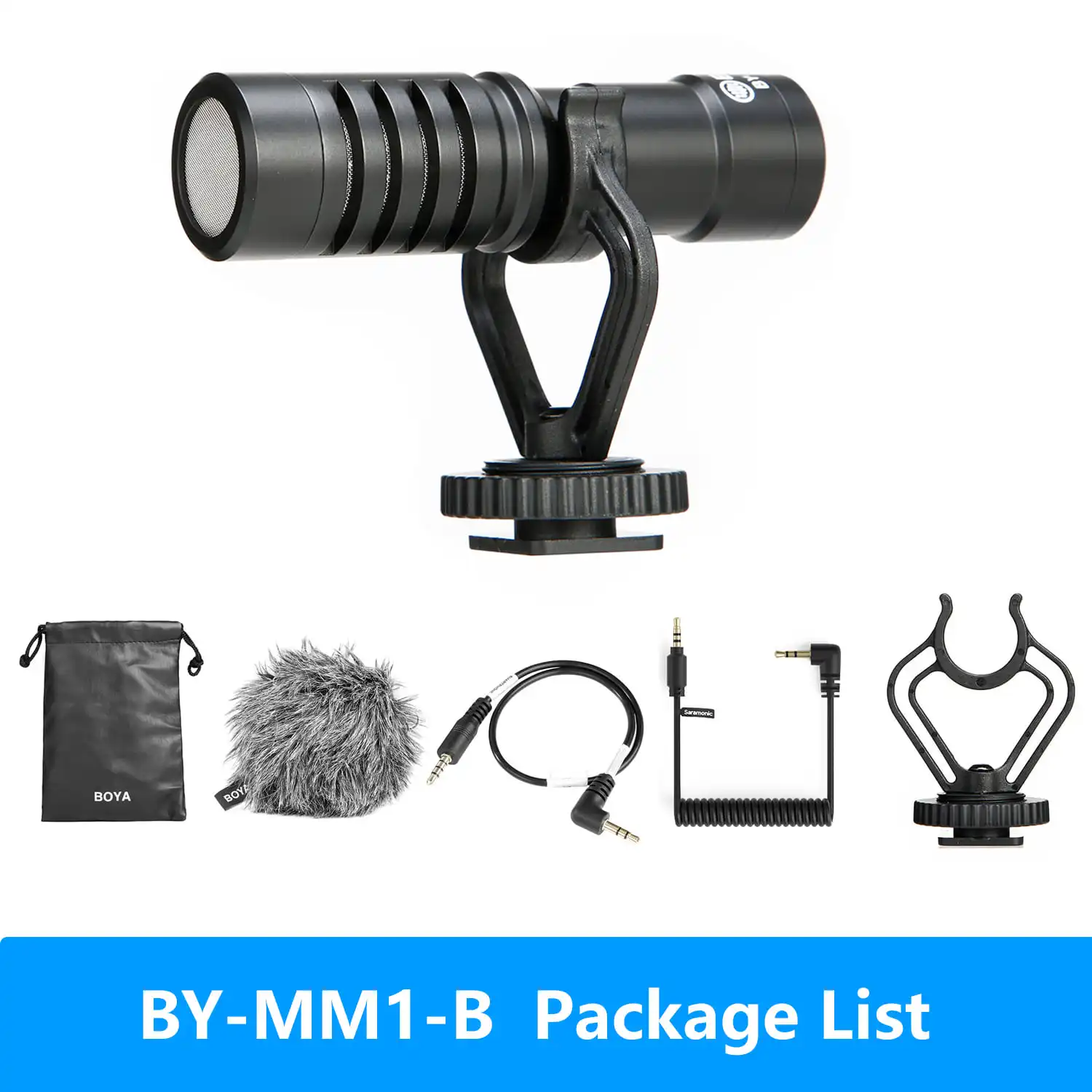 Zoom H1nとBOYA BY-MM1セット BOYA BY-MM1 Professional Cardioid Shotgun Microphone for iPhone