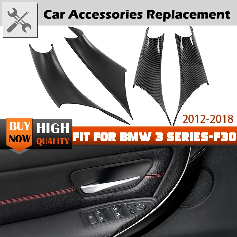 Door Panel Handle Inside Covers Protect Case Trim 2PCS Car Inner For BMW 3/4 Series F30 F35 328i 320i 320Li 335i 2012-2018