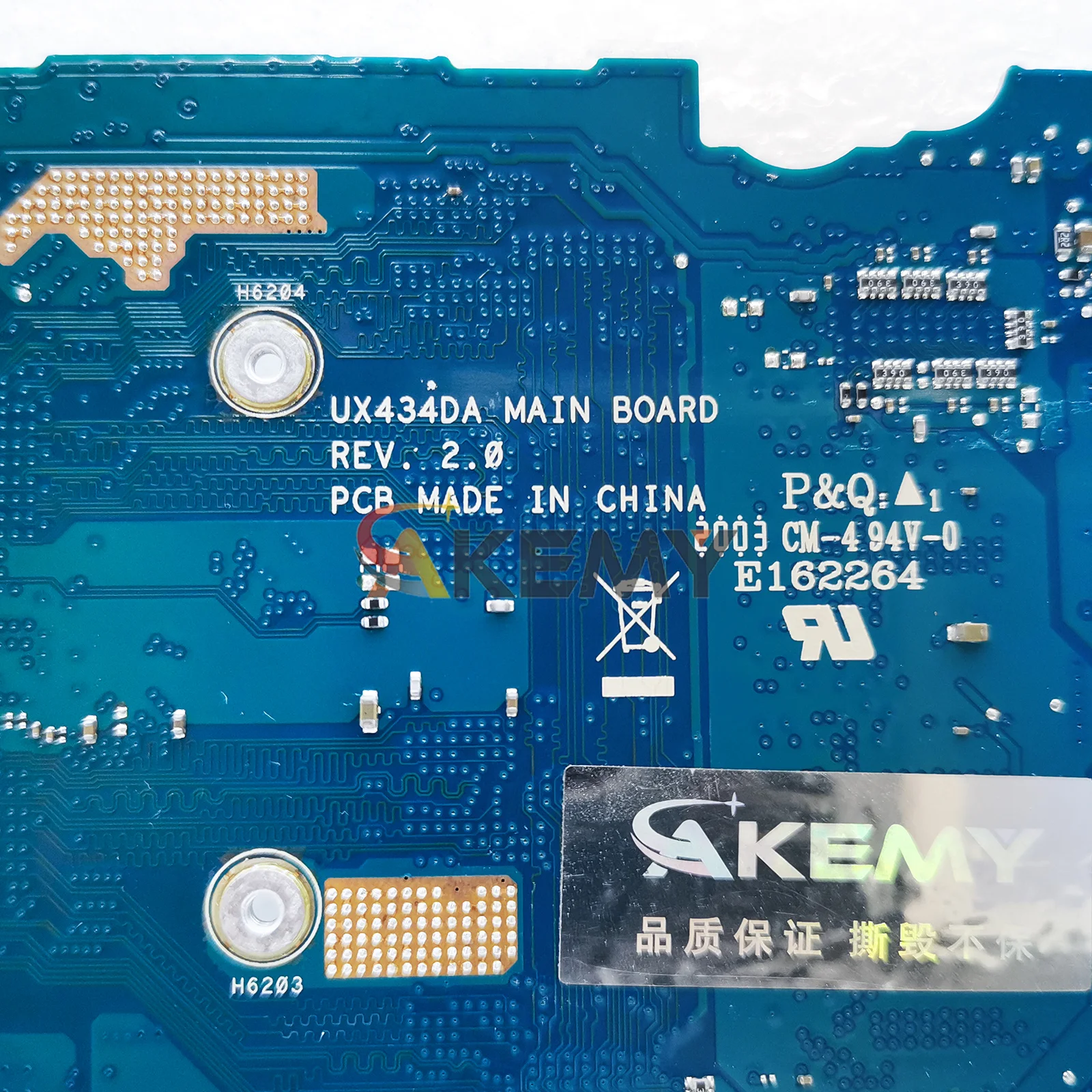 UX434DA Scheda Madre Del Computer Portatile Per ASUS ZenBook UX434DA UX434D UM433DA Scheda Madre Del Notebook Con R3 R5 R7 CPU 100% test OK nave veloce