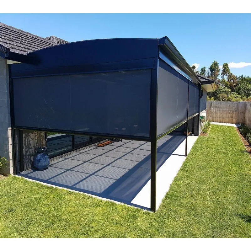

Electric sunscreen waterproof fireproof zipper guide rail side rail window roller shutter outdoor terrace roller shutter