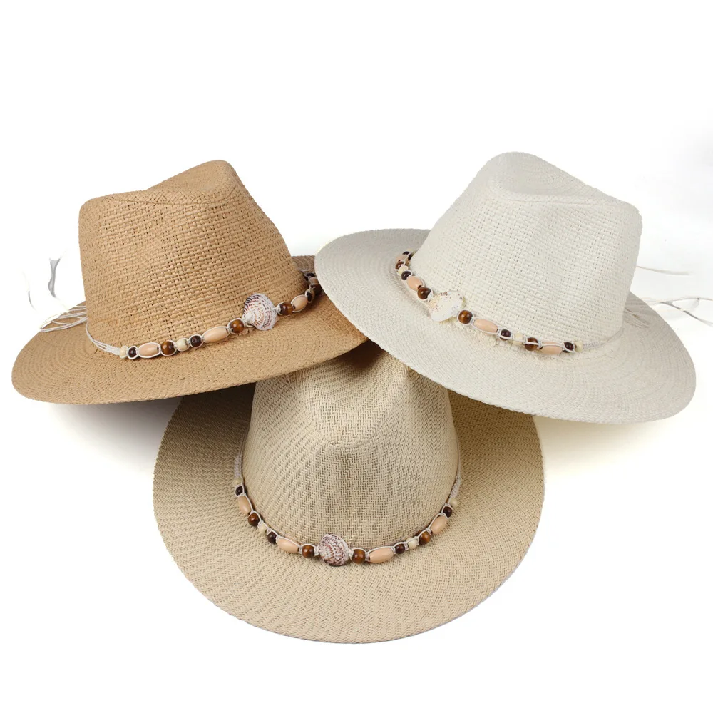 Multi-color Hand-woven Panama Hats For Men And Women, Outdoor Beach Casual Hats, Spring And Summer Sun Hats, British-style Hats