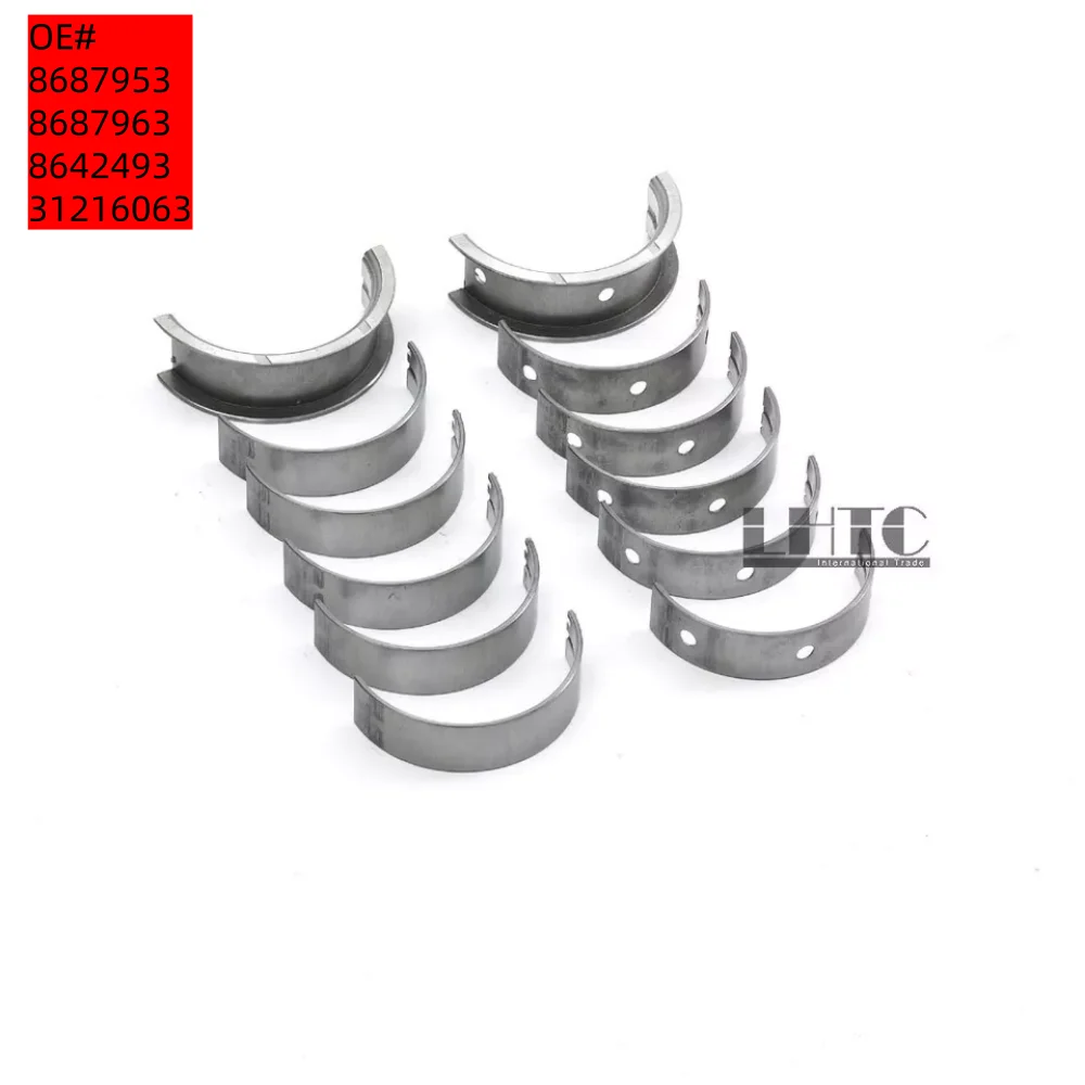 

Crankshaft Main Bearings Guides STD For Volvo S40 S60 S80 2.3 2.4 2.5 L5 B5254T OE#8687953/8687963/8642493/31216063