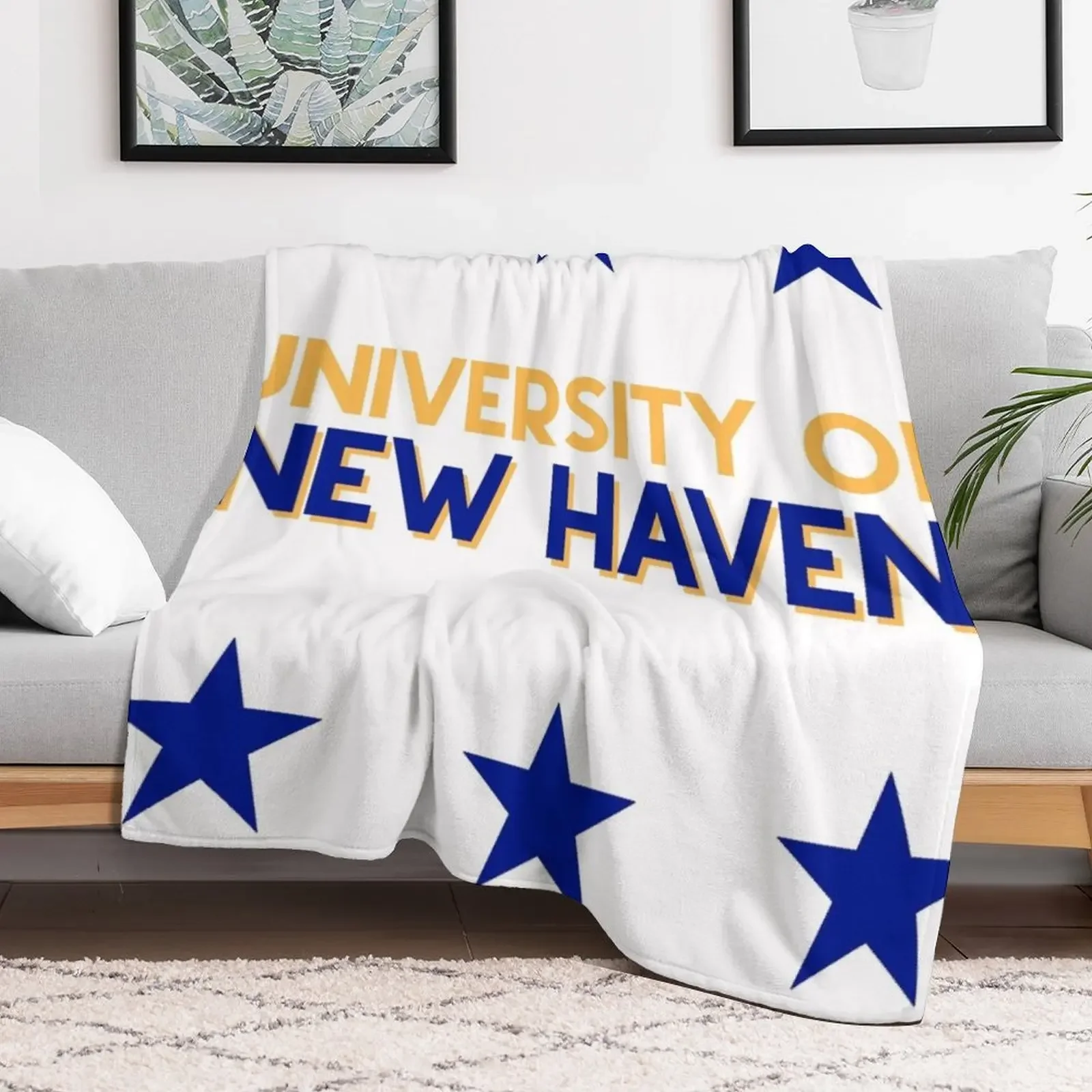 University of New Haven Throw Blanket for babies Bed linens Sofas wednesday Blankets