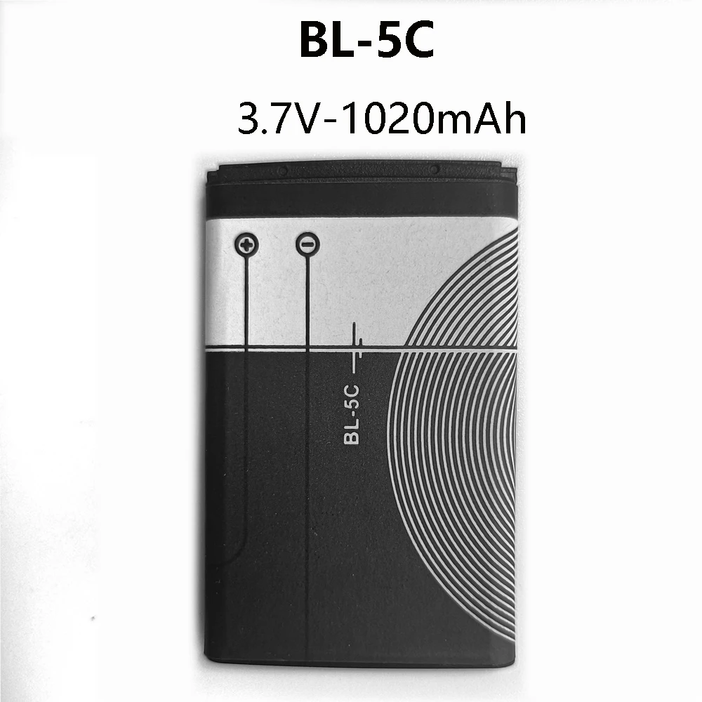 携帯電話電池1-10個3.7v 1020mah BL-5C電話交換バッテリーノキア2112 2118 2255 2270 2280 2300 2600 2610