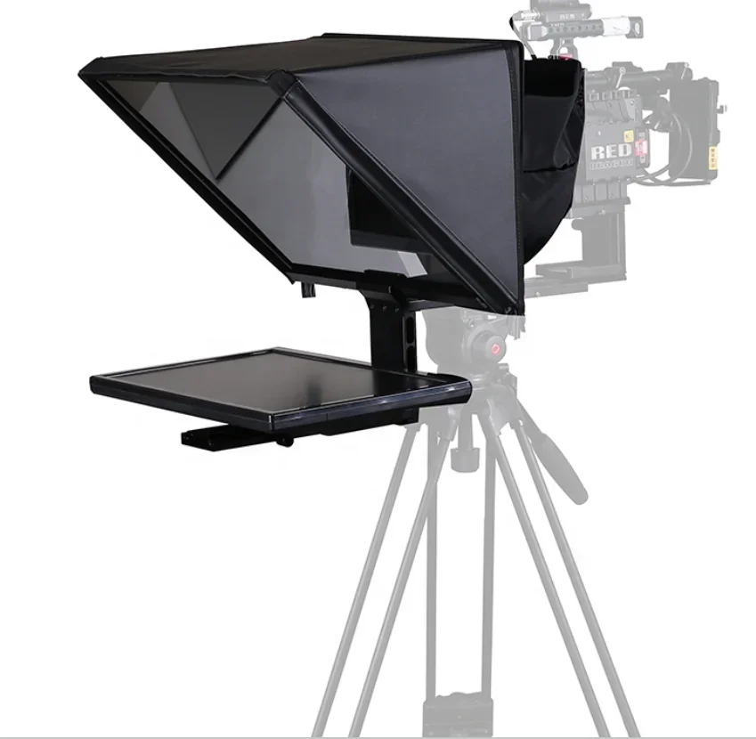 FACTORY SUPPLY Wider HD Display Prompter 22 inch  broadcasting studio teleprompter for Speech and Press conference