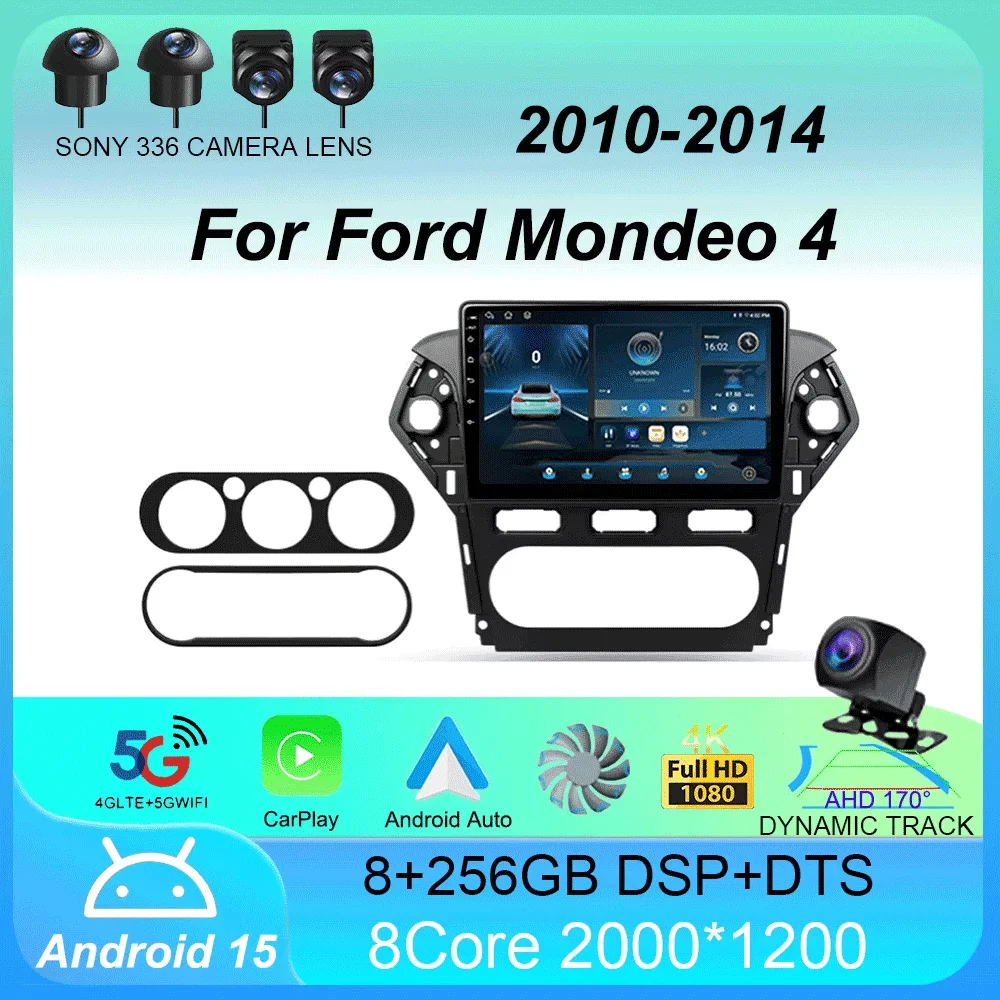 

Car Radio Android 15 For Ford Mondeo 4 2010 2011 2012 2013 2014 Carplay Auto Multimedia GPS 360 Camera Player 2 Din Stereo Video