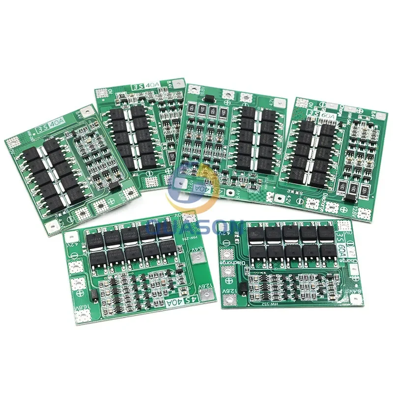 3S 4S 40A 60A Li-ion Lithium Battery Charger Protection Board 18650 BMS For Drill Motor 11.1V 12.6V/14.8V 16.8V Enhance Balance