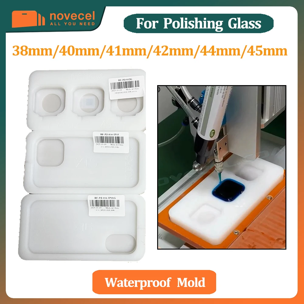 Refox/TBK Display Polishing Waterproof Mold For Apple Watch S1 S2 S3 S4 S5 S6 S7 38mm 42mm 44mm 45mm LCD Screen Polish Tool