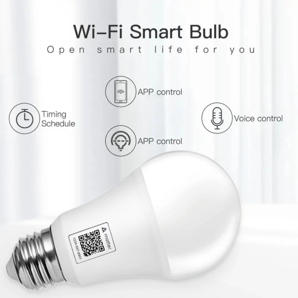 Tuya Bluetooth WiFi Smart Light Bulbs E27 LED Lamp RGB Smart Bulb 15W Smart Life APP Voice Control With Alexa Alice Google Home