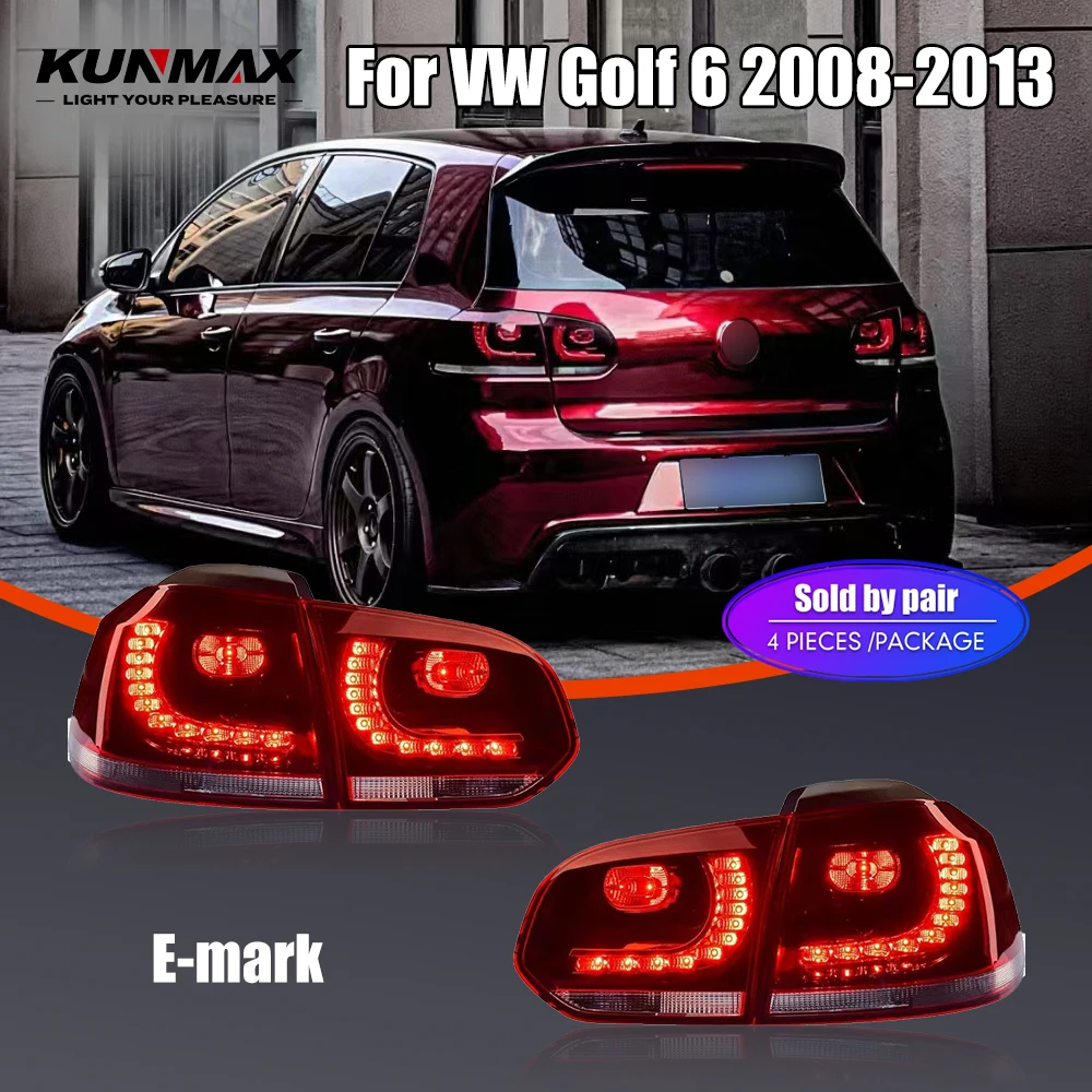 

LED Car Lights For VW Golf 6 Volkswagen Golf mk6 2008-2013 GTI R Rear Lights Flowing Water Flicker Turning Signal Tail Lights