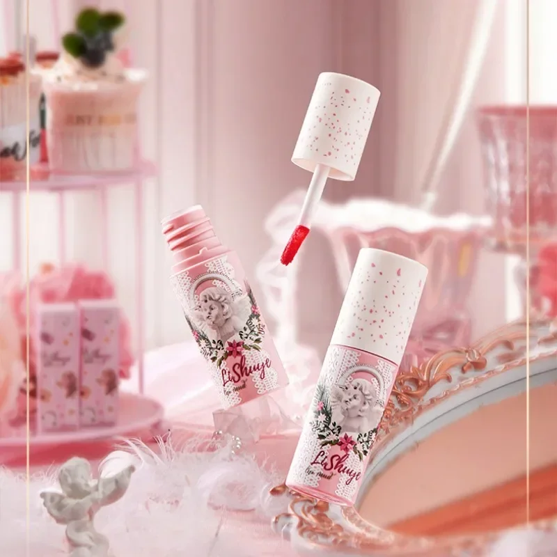 LiShu Secret Garden Series Lipstick Air Lip Mud Matte Velvet Lip Glaze Non-stick Cup LipGloss Long Lasting Rare Makeup Beauty