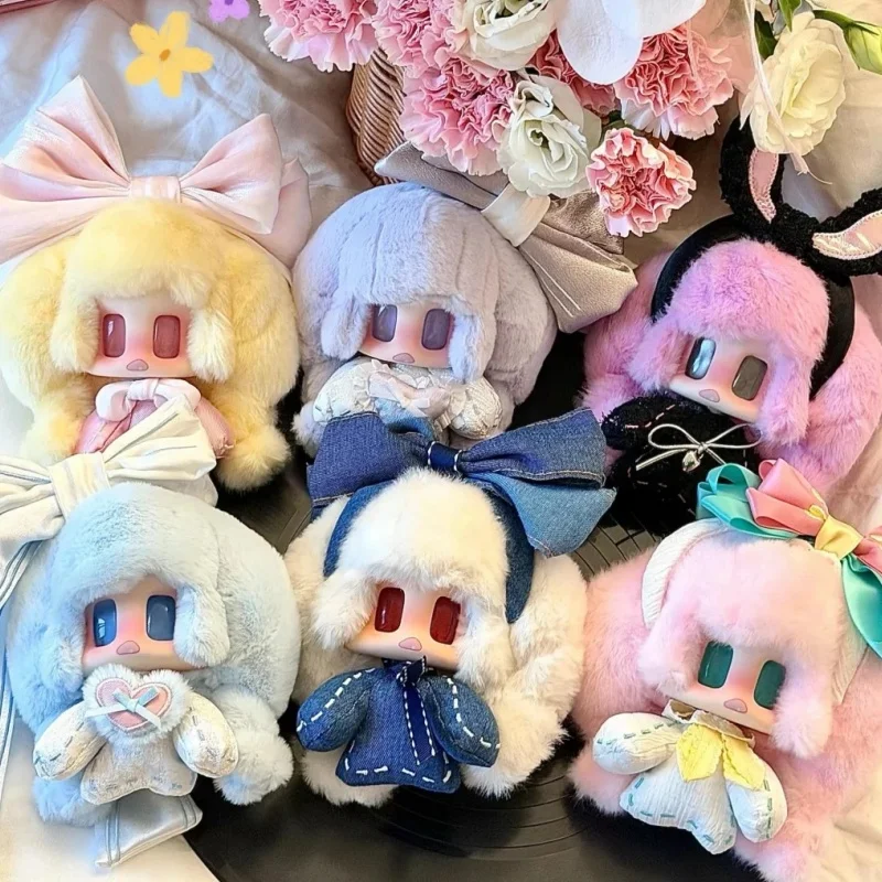 

Mooroo Meng Bow Knot Diary Series Vinyl Blind Box Cute MOOROO MENG Keychain Mystery Box Plush Pendant Surprise Bag Doll toys